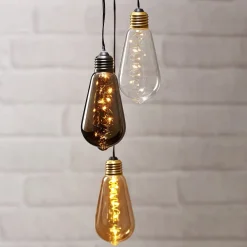 Dekorationsbelysning ^ STAR TRADING Glow vintage LED-dekolampe med timer, klar