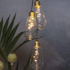 Dekorationsbelysning ^ STAR TRADING Glow vintage LED-dekolampe med timer, klar