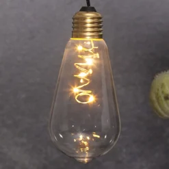 Dekorationsbelysning ^ STAR TRADING Glow vintage LED-dekolampe med timer, klar
