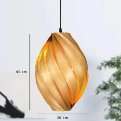Gofurnit Bæredygtige Lamper > Ardere pendellampe kirsebærtræ højde 45cm