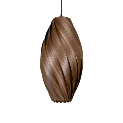Bæredygtige Lamper|Pendellamper ^ Gofurnit Ardere pendellampe, nøddetræ, højde 50 cm