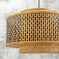 Pendellamper ^ Good & Mojo Bhutan-pendellampe af bambus Ø 50 cm