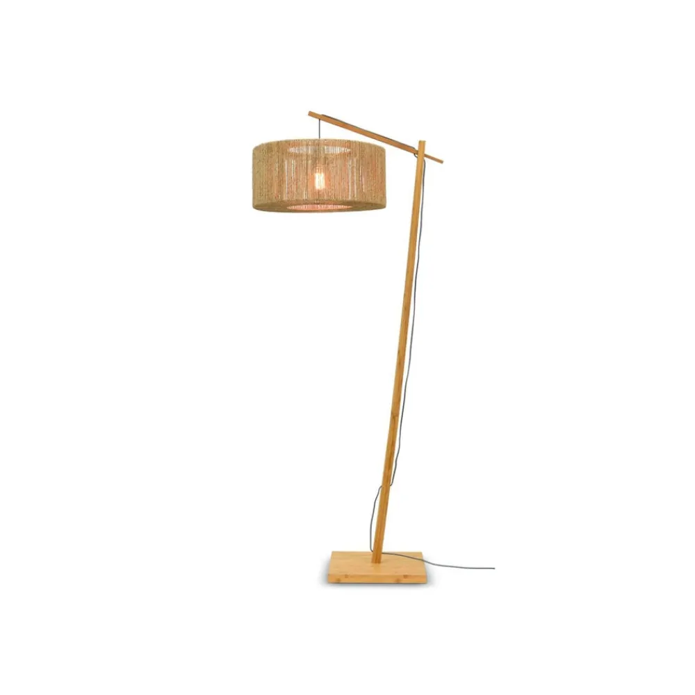 Gulvlamper|Gulvlamper ^ Good & Mojo Iguazu buelampe natur cylinder Ø50cm