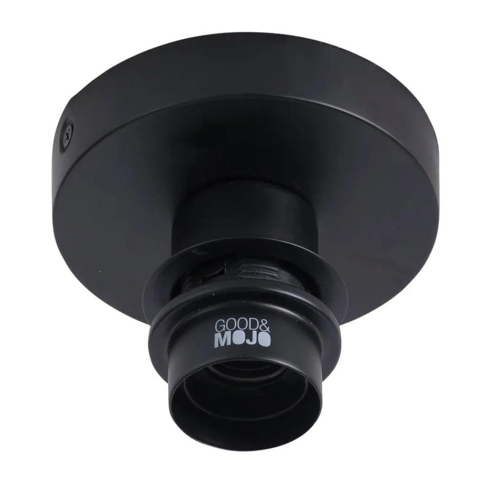 Good & Mojo Loftlamper > loftlampe Bali, Ø 44 cm, sort/natur, bambus