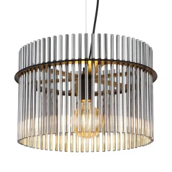 Globo Pendellamper > Gorley pendel, Ø 40 cm, røggrå, glas
