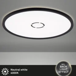 Arbejdsrum/Kontor|Loftlamper ^ Briloner Gratis LED-loftslampe, Ø 42 cm, sort