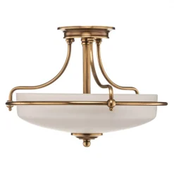 QUOIZEL Loftlamper > Griffin loftlampe med afstand, messing, Ø 42 cm