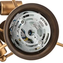 QUOIZEL Loftlamper > Griffin loftlampe med afstand, messing, Ø 42 cm