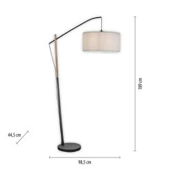 JUST LIGHT. GmbH Gulvlamper > Grøn Sofie gulvlampe med papirskærm