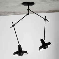 GRUPA Arbejdsrum/Kontor > Arigato loftslampe 2-lys 70 cm sort