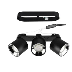 Trio Lighting Loftlamper|Loftlamper > Guayana loftspot GU10, 3 lyskilder, sort