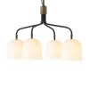 GUBI Lysekroner > Lysekrone Howard 4-lys Ø 66 cm gunmetal/hvid