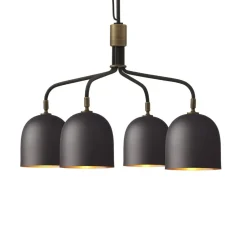 Lysekroner ^ GUBI Lysekrone Howard 4-lys Ø 66 cm gunmetal
