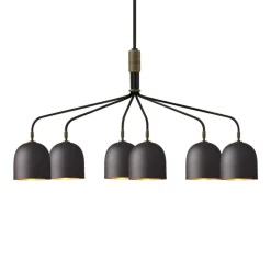 GUBI Lysekroner > Lysekrone Howard 6-lys 134x73 cm gunmetal
