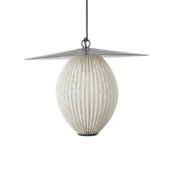 Udendørs Pendellamper ^ GUBI Satellite udendørs pendel, 45x27 cm, sort/cremehvid