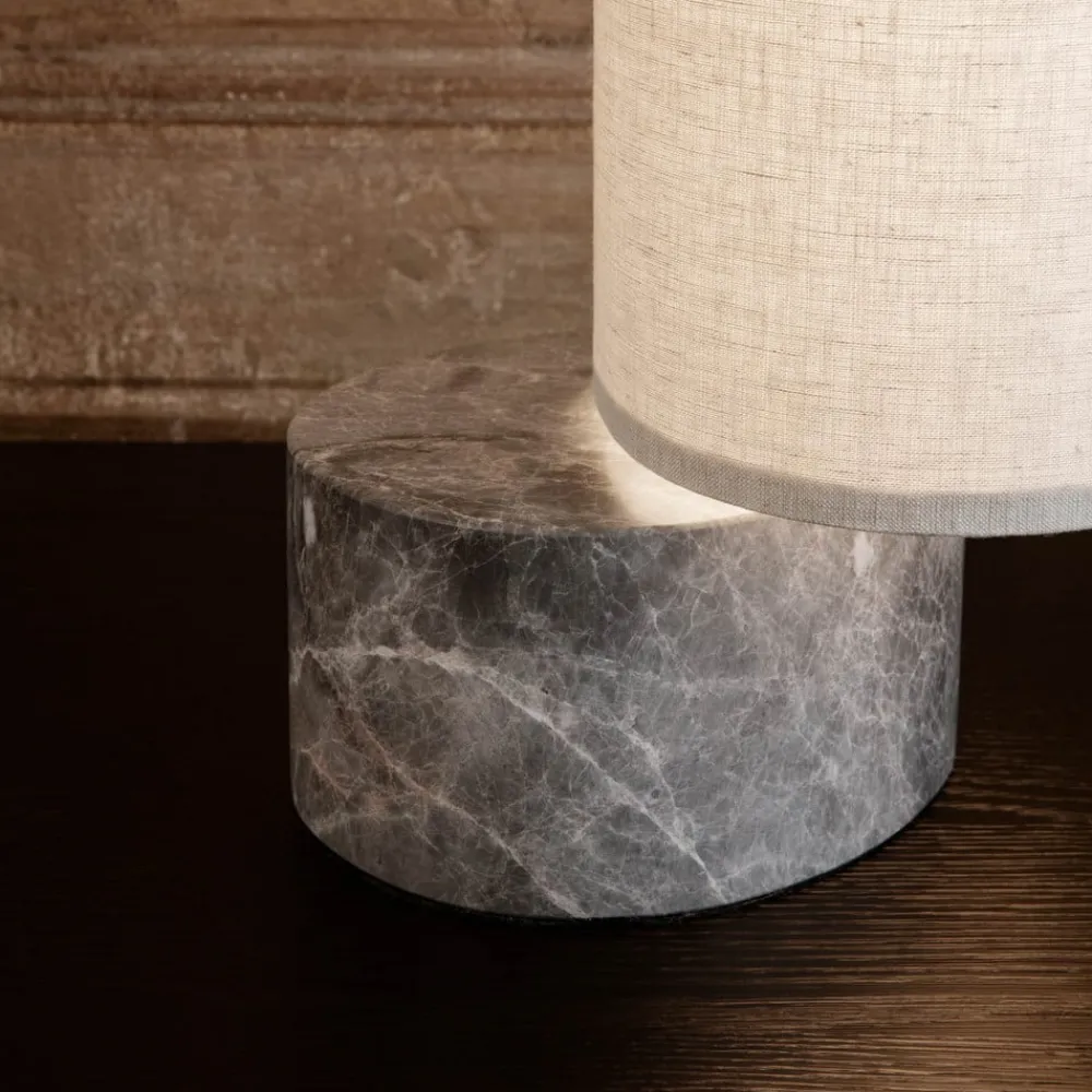 GUBI Gulvlamper|Gulvlamper > Unbound LED-gulvlampe 80 cm lærred