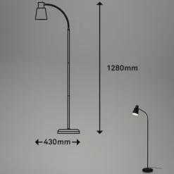 Briloner Gulvlamper > Gulvlampe 1474015 af metal i sort