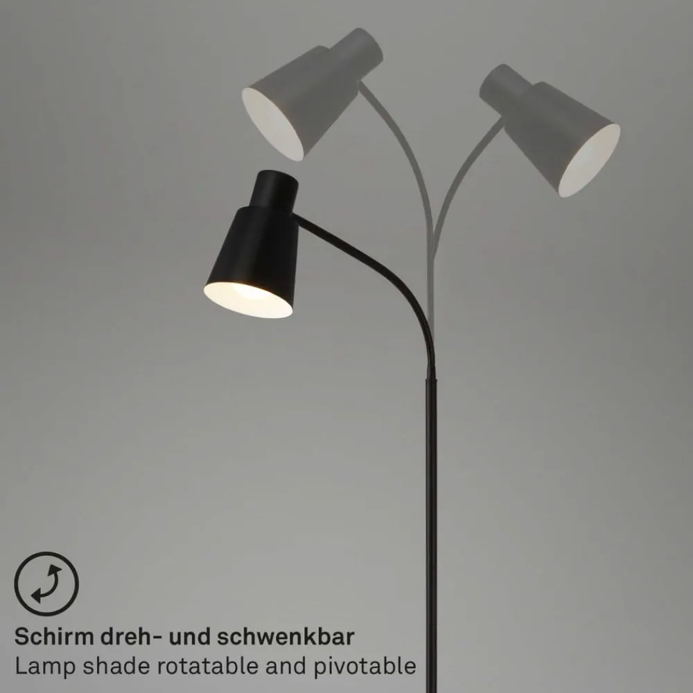 Briloner Gulvlamper > Gulvlampe 1474015 af metal i sort
