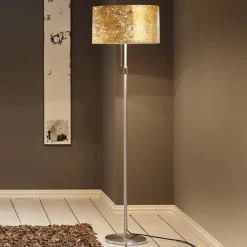 Gulvlamper|Gulvlamper ^ Hufnagel Gulvlampe Alea Loop med bladguld