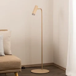 Luminex Gulvlamper|Gulvlamper > Gulvlampe Axion, beige, højde 115 cm, stål
