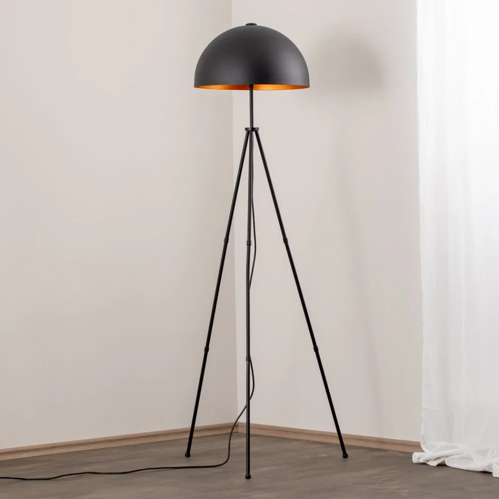 Gulvlamper|Gulvlamper ^ Opviq Gulvlampe Can-NT-113-1, sort metal treben, højde 170 cm