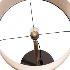 Gulvlamper|Gulvlamper ^ TK Lighting Gulvlampe Deva Nature, tekstil, træ