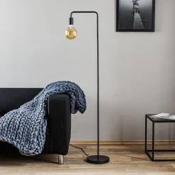 Gulvlamper|Gulvlamper ^ Trio Lighting Gulvlampe Diallo uden skærm mat sort