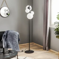 ALDEX Gulvlamper|Gulvlamper > Gulvlampe Dione, 4 lyskilder, sort