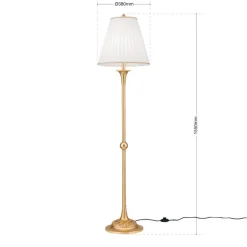 ORION Gulvlamper|Gulvlamper > Gulvlampe Donata med plisséskærm