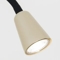 ORION Gulvlamper|Gulvlamper > Gulvlampe Dotty, khaki, højde 145 cm, fleksibel arm, GU10