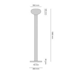 ALDEX Gulvlamper > Gulvlampe Flo, grøn, højde 138 cm, 1 lyskilde, glas