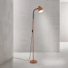 ORION Gulvlamper|Gulvlamper > Gulvlampe Gili, stål, koralrød, højde 150 cm, E27