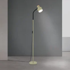 ORION Gulvlamper > Gulvlampe Gili, stål, lysegrøn, højde 150 cm, E27