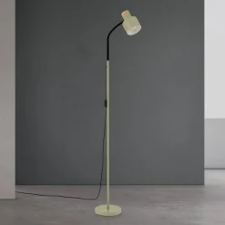 ORION Gulvlamper > Gulvlampe Gili, stål, lysegrøn, højde 150 cm, E27