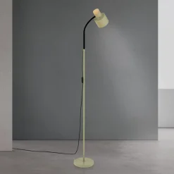 ORION Gulvlamper > Gulvlampe Gili, stål, lysegrøn, højde 150 cm, E27