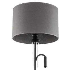 Gulvlamper|Gulvlamper ^ Nowodvorski Lighting Gulvlampe Hotel Plus - grå skærm og læselampe