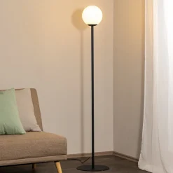 Gulvlamper ^ ALDEX Gulvlampe Joel, sort/hvid, 1 lyskilde