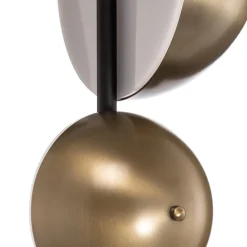 Gang|Gulvlamper ^ Avonni Gulvlampe LM-9113-2BSY, sort, metal, 180 cm høj, E14