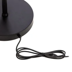Gang|Gulvlamper ^ Avonni Gulvlampe LM-9113-2BSY, sort, metal, 180 cm høj, E14