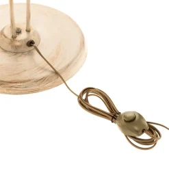 Gulvlamper|Gulvlamper ^ ONLI Gulvlampe Lucrezia i elfenben med blomsterlampeskærm