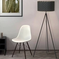 Gulvlamper|Gulvlamper ^ EGLO Gulvlampe Marasales i tekstil, tre ben
