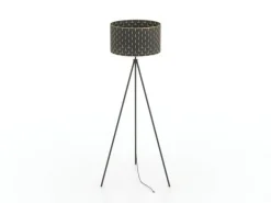 Gulvlamper|Gulvlamper ^ EGLO Gulvlampe Marasales i tekstil, tre ben