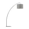TK Lighting Gulvlamper|Gulvlamper > Gulvlampe Moby Gray med tekstilskærm