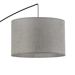 TK Lighting Gulvlamper|Gulvlamper > Gulvlampe Moby Gray med tekstilskærm