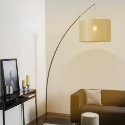 Gulvlamper|Gulvlamper ^ TK Lighting Gulvlampe Moby Green med tekstilskærm