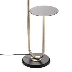 ONLI Gulvlamper > Gulvlampe Pongo med stofskærm og hylde