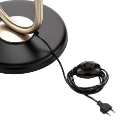 ONLI Gulvlamper > Gulvlampe Pongo med stofskærm og hylde