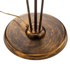 ONLI Gulvlamper > Gulvlampe Quercia, stofskærm og egeblade