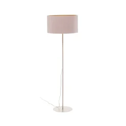 Duolla Gulvlamper|Gulvlamper > Gulvlampe Roller, hvid/guld, højde 145 cm