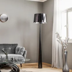 Aluminor Gulvlamper|Gulvlamper > Gulvlampe Totem LS med krom-finish, sort